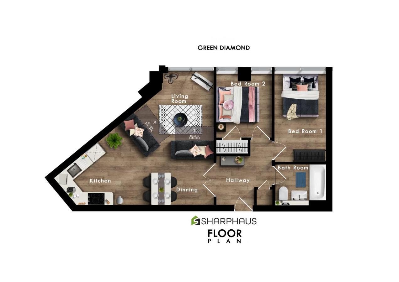 Light & Modern 2-bed By The - A Hidden Gem By Sharphaus Short Lets & Serviced Management