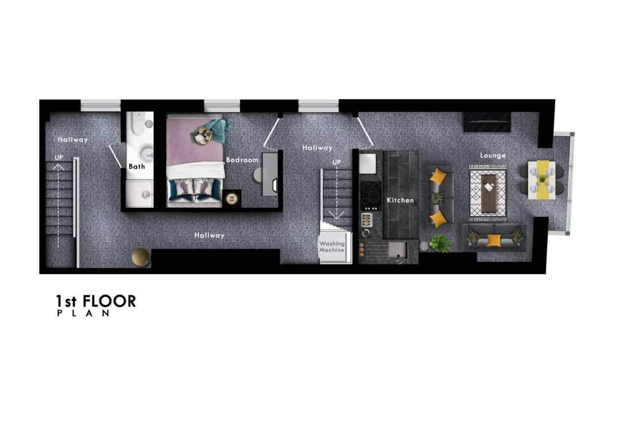 Cool & Comfortable Newly Refurbished Apartment By Sharphaus Short Lets & Serviced Accommodation Management