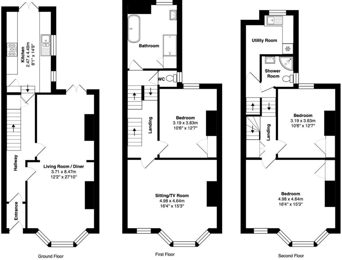 Hummingbird House - 3 Double Bedrooms And Free Parking - By Crown Gardens Homes