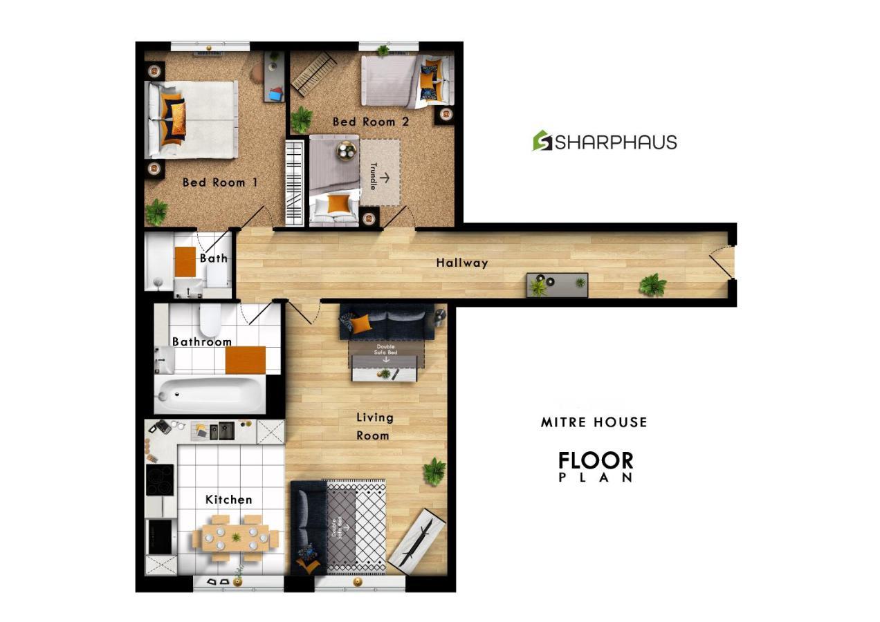 Stylish 2bd With Sea Views From The Heart Of By Sharphaus Short Lets & Serviced Management *