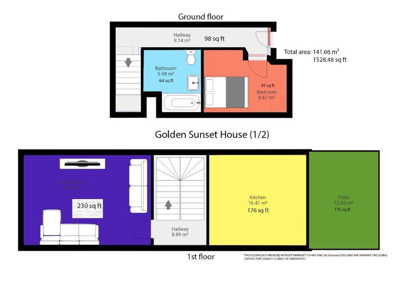 Golden Sunset House With Free Parking By My Getaways Holiday home *