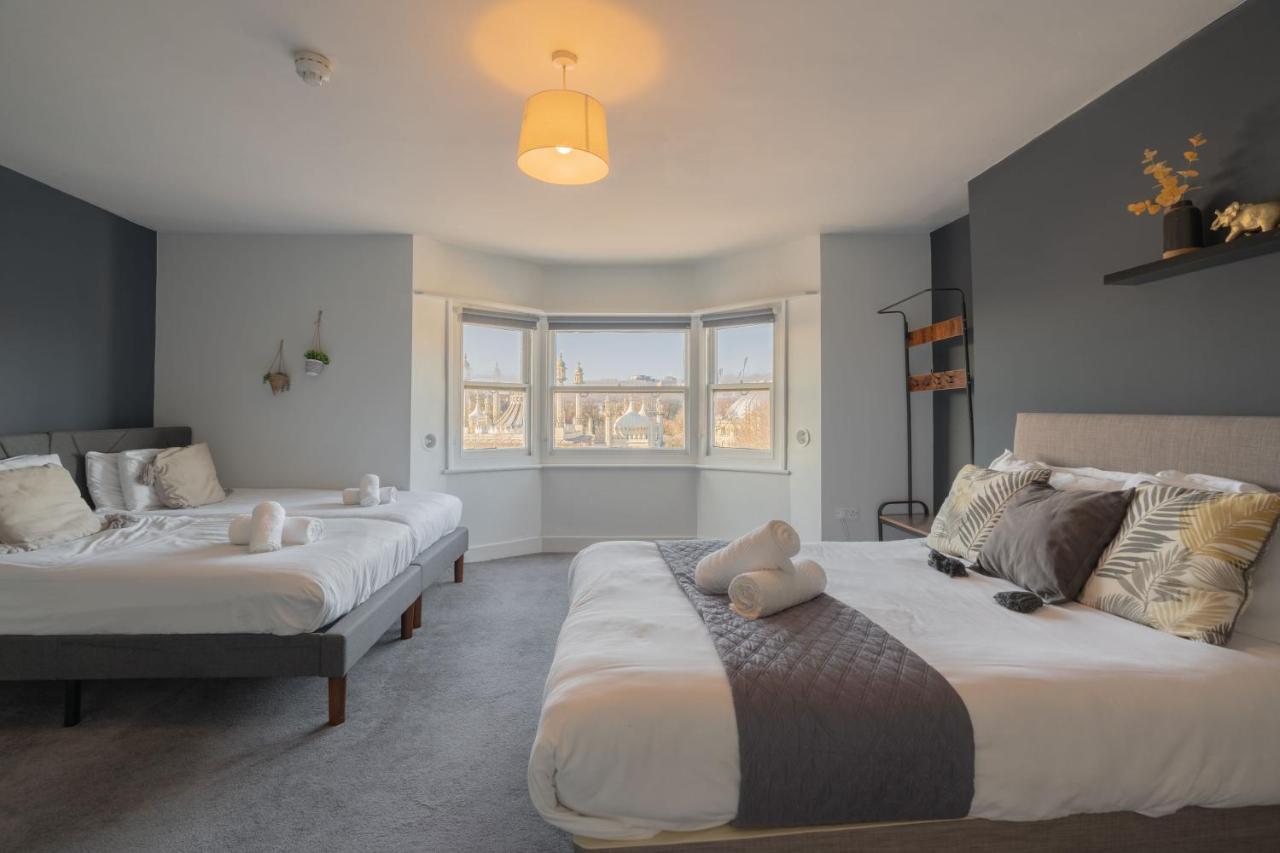 Apartment Large Apartment, Free Parking, Sleeps 10, For Contractors, Families Overlooking Royal Pavilion Brighton