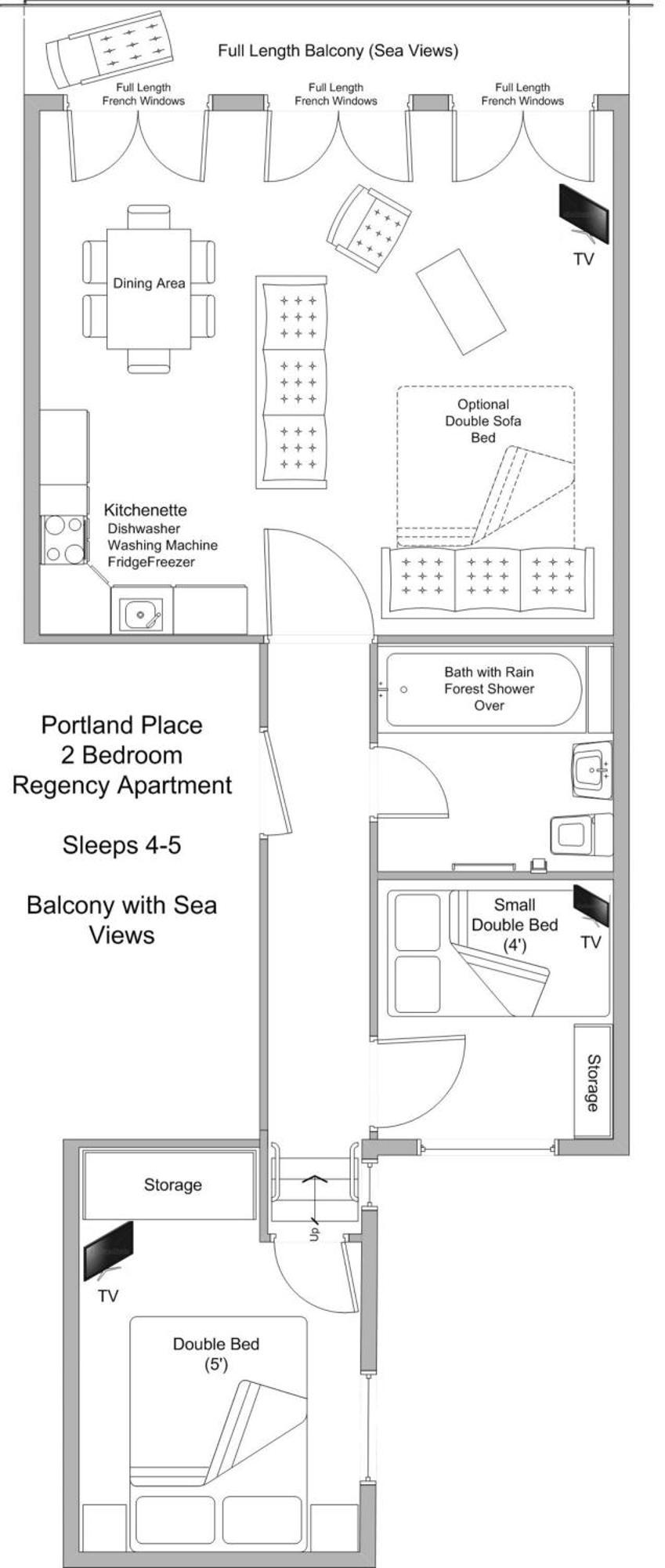 Apartment Portland Place Brighton