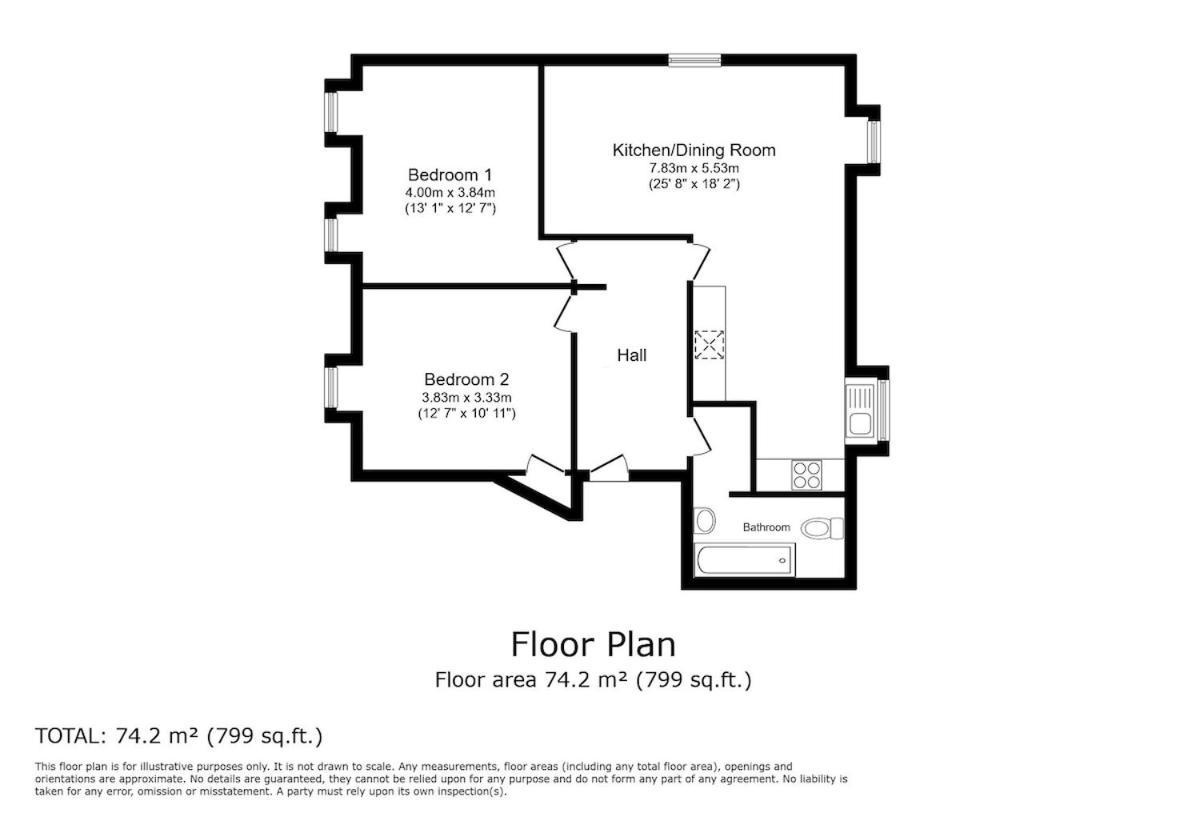 Apartment 2 Bed Flat Near Beach, Hospital & College Brighton