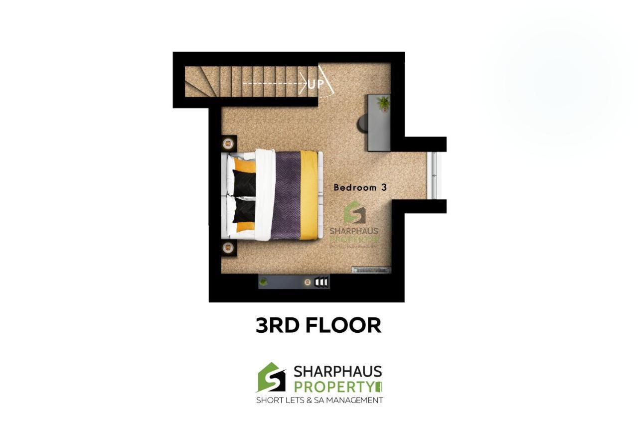 Apartment Charming Luxury 3bed In A Prime Location By Sharphaus Short Lets & Serviced Management *